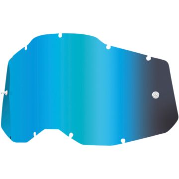 100% Accuri 2 / Strata 2 / Racecraft 2 Glas verspiegelt Blau