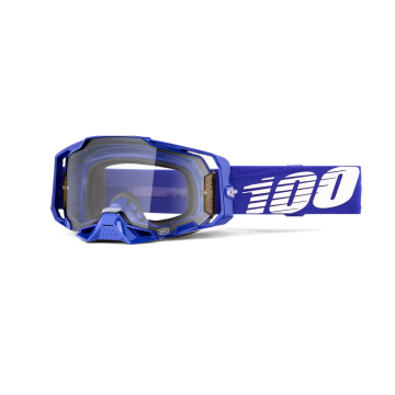 100% Armega Brille Blau Klares Glas