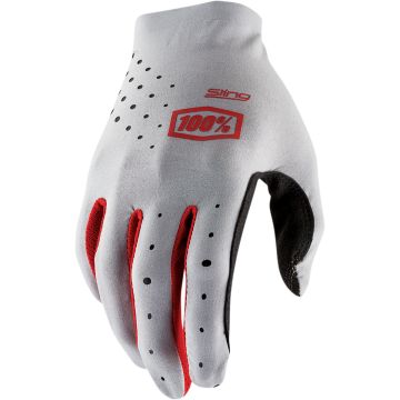 100% Handschuhe Sling Grau Rot