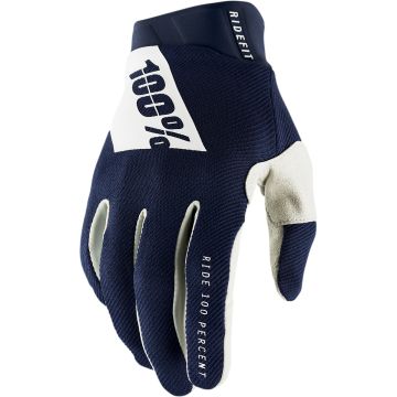 100% Ridefit Handschuhe Navy White Größe M