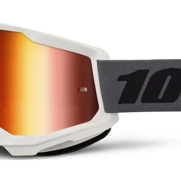 100% Strata 2 Brille Grau Rot Verspiegelt