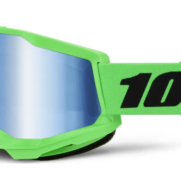 100% Strata 2 Brille Neongrün Grün verspiegelt