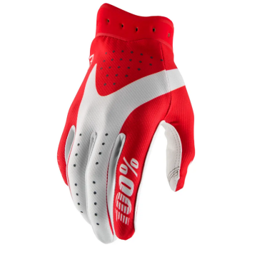 100% Handschuhe I-Track Rot Weiß