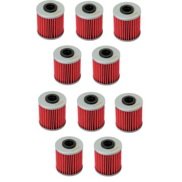 10x Hiflo Ölfilter HF207 Suzuki RMZ 250/450 2004- / Kawasaki KXF 250, KXF 450 2018-