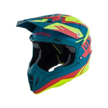 Acerbis Impact 3.0 Helm Neongelb Türkis Rot Größe L