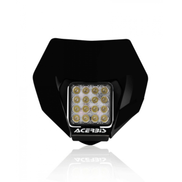 Acerbis LED Lampenmaske Schwarz Universal passend