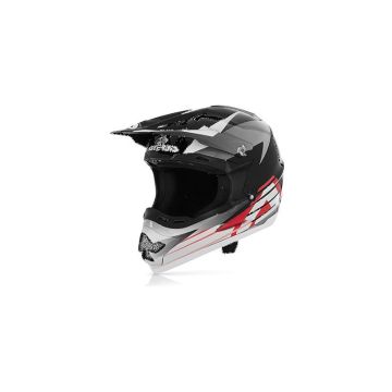 Acerbis Profile Helm Schwarz - Grau - Weiß