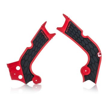 Acerbis X-Grip Rahmenschützer ROT / SCHWARZ CRF 450 2017-2018 / 250 2018-2019