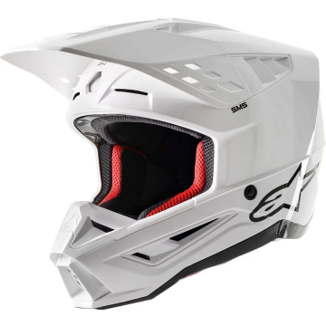 Alpinestars Helm SM5 Solid Weiß