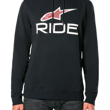Alpinestars Ride 4.0 Kapuzenpullover Hoodie Schwarz Rot Weiß