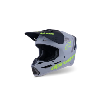 Alpinestars SM3 Radium Helm Schwarz Grau Gelb