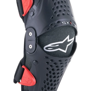 Alpinestars SX 1 Jugend Knieschützer Schwarz Rot
