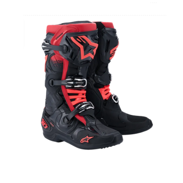 Alpinestars Tech 10 Stiefel Schwarz Rot
