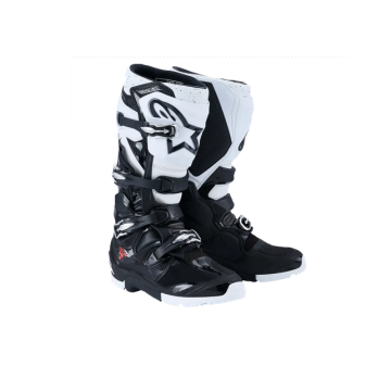 Alpinestars Tech 7 Enduro Stiefel Schwarz Weiß
