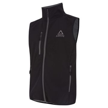 Amoq Motocross Enduro Softshell Weste Schwarz