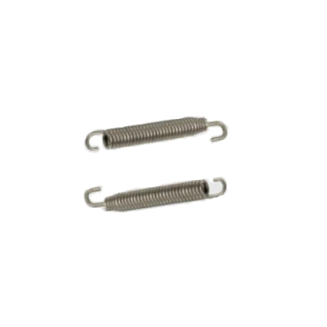 Auspuff-Federn  2er Set Ende drehbar 90x10mm