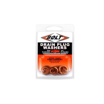 BOLT Kupfer Dichtungen für Husqvarna KTM SX SXF EXC LC4 Ablassschrauben