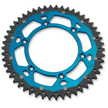 Dual Kettenrad Alu / Stahl Blau Yamaha YZ, YZF, WR, WRF 125, 250, 400, 426, 450 1999-