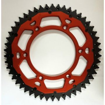 Dual Kettenrad Alu / Stahl Orange KTM SX 85 / Husqvarna TC 85 / GasGas MC 85