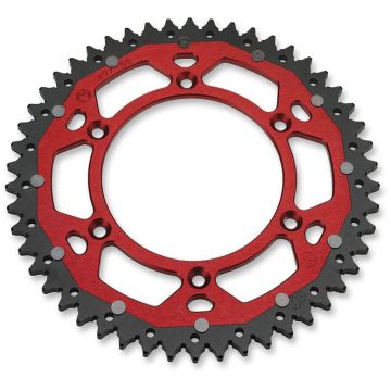 Dual Kettenrad Alu / Stahl Rot Honda CR, CRF 125, 250, 450, 500