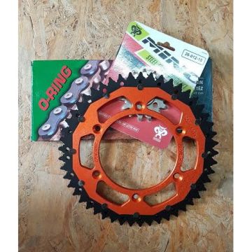 Dual O-Ring Kettenkit Orange KTM SX, SXF, EXC 125, 250, 350, 450, 500, 525