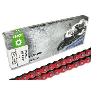 Esjot MX Kette HRT Rot 520 118 Glieder