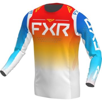 FXR Helium MX Jersey Blau Tangerine