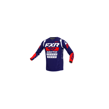 FXR Revo MX Jersey Freedom Weiß Rot Navy Größe L