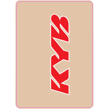 Gabelaufkleber Kayaba Rot