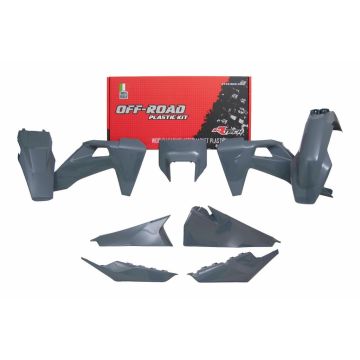 Husqvarna Plastik Kit mit Lampenmaske Grau TE, FE 125, 250, 300, 350, 450, 501 2020-2023