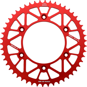 JT Aluminium Kettenrad 45-53Z Rot Honda CR, CRF 125, 250, 450, 500