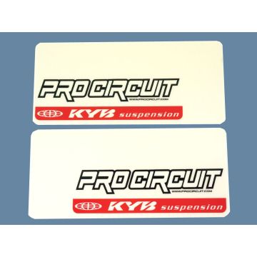 Kayaba KYB Pro Circuit Gabelaufkleber 24x12cm