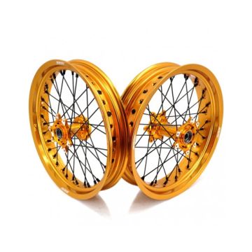 KKE Supermoto Felgen Radsatz Sur-Ron Ultra Bee 17x3,5 / 17x4,25 Gold