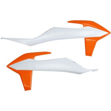 KTM Kühlerspoiler Weiß Orange SX, SXF 125, 250, 350, 450 2019-2022 / EXC
