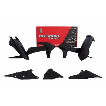 KTM Plastik Kit Schwarz EXC, EXC-F 250, 300, 350, 450, 500 2020-