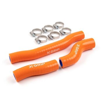 Kühlerschläuche Silikon ohne Thermostat KTM SX 250 2019-2022 / EXC TPI 250, 300 2020-2023 Orange