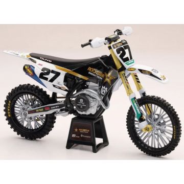 Miniatur 1:12 Factory Husqvarna FC450 Malcom Stewart #27 Kinder Spielzeug Motorrad