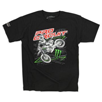 Monster Energy Pro Circuit T-Shirt Sideways Schwarz