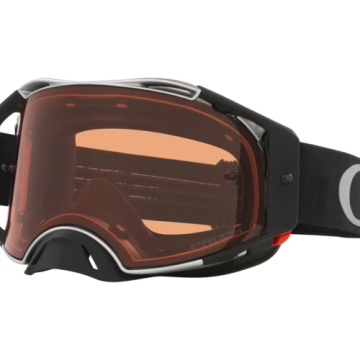 Oakley Airbrake Brille Tuff Blocks Schwarz Gunmetal Prizm Bronze Glas