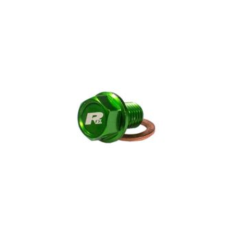 Ölablassschraube mit Magneten Kawasaki KX, KXF 125, 250, 450, 500 Grün