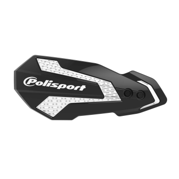 Polisport MX Flow Handschützer Schwarz Weiß