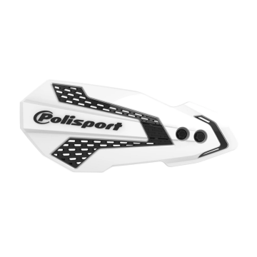 Polisport MX Flow Handschützer Weiß Schwarz