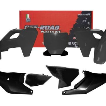 Racetech Plastik Kit komplett Schwarz für Husqvarna TC FC 125 250 350 450 2023-2025