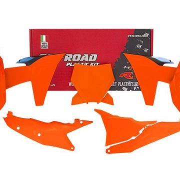 Racetech Plastik Kit Neon - Orange für KTM SX, SXF 125, 150, 250, 350, 450 2023-2024