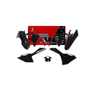 Racetech Plastik Kit Schwarz für GasGas EC, EC-F 150, 250, 300, 350, 450 2024-