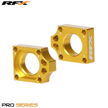 RFX Achsblöcke Gelb Suzuki RMZ 250, 450 2005-