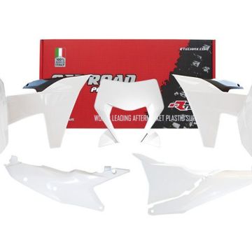 Rtech Full Plastik Kit mit Lampenmaske Weiß für KTM EXC, EXC-F TBI 250, 300, 350, 450, 500 2024-2025