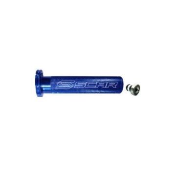 Scar Aluminium Gasgriffhülse Blau mit Lager Kawasaki KXF KX-F 250/450