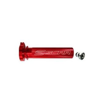 Scar Aluminium Gasgriffhülse Rot mit Lager Kawasaki KXF KX-F 250/450