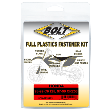 Schrauben Set für Plastikteile Honda CR 125 1998-1999 / CR 250 1997-1999